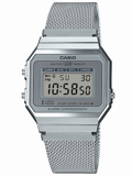 Casio Classic Collection Roloi Batarias me Asimi Metalliko Brasele A700WEM-7AEF